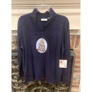 NWT Breckenridge adult medium winter / Christmas sweater, quarter zip (bin U)